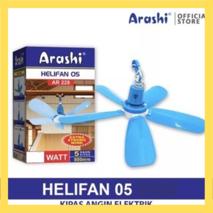 Jual KIPAS ANGIN GANTUNG ARASHI 25 WATT HELIFAN TIPE-40 KIPAS ANGIN ...