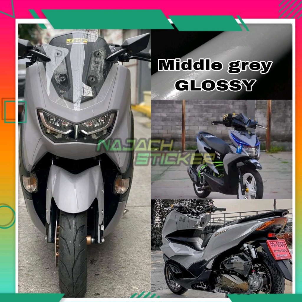 Jual Skotlet Abu Abu Glossy Abu Muda Abu Tua Glossy Profix Abu Abu