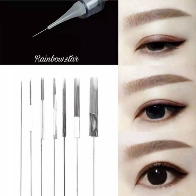 Jual [Charmint.point] Jarum Sulam +Tip 1R 3R 5R Sulam Alis / Bibir ...