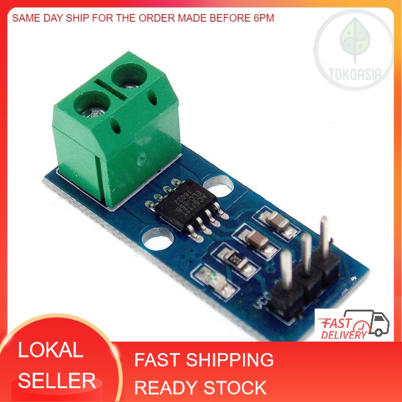 Jual (Local Stock) 5A/20A Range Hall ACS712 ACS712T Current Sensor ...