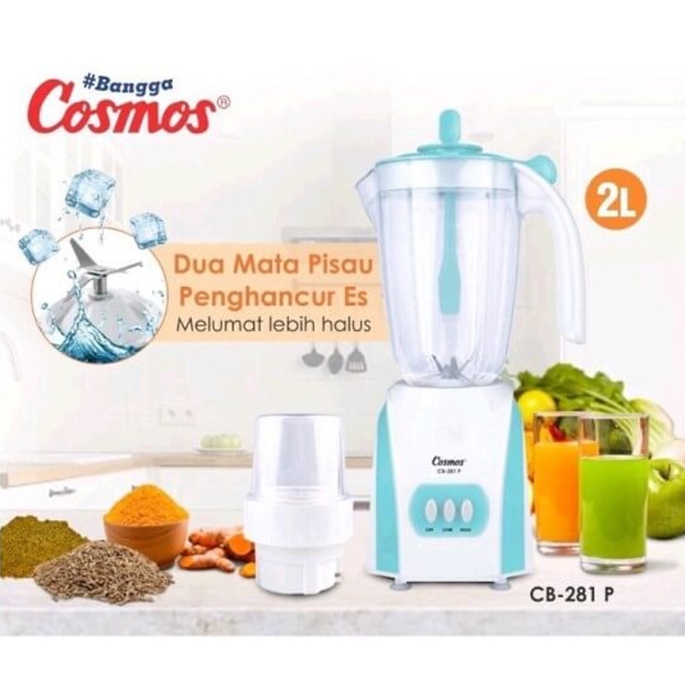 Jual Cosmos Cb 281p 2l Plastik Blender Mixer Pelumat Makanan