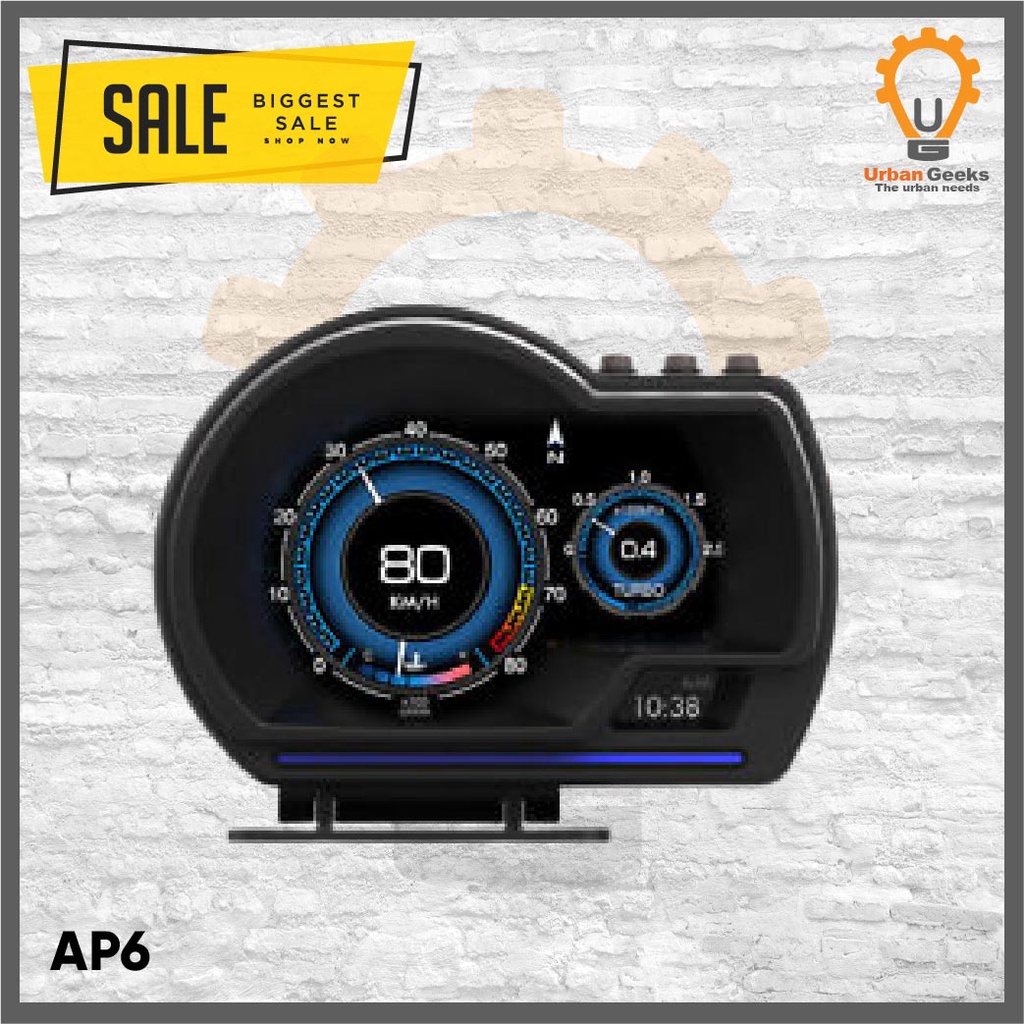 Jual HUD P6 Display Car Windshield Speedometer Projector System ...
