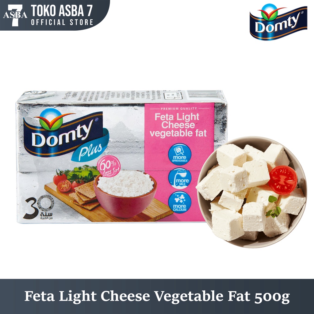 Jual DOMTY FETA LIGHT CHEESE VEGETABLE FAT 500G Shopee Indonesia