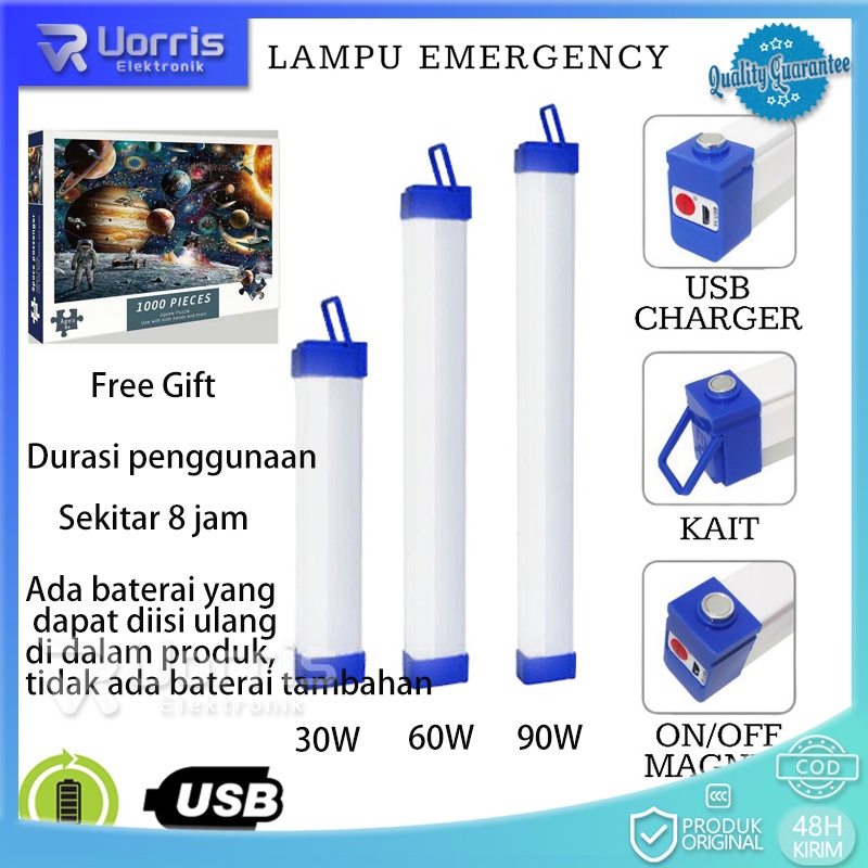 Jual Lampu Neon Led Panjang T Usb Bolam Let Portable Emergency Lamp