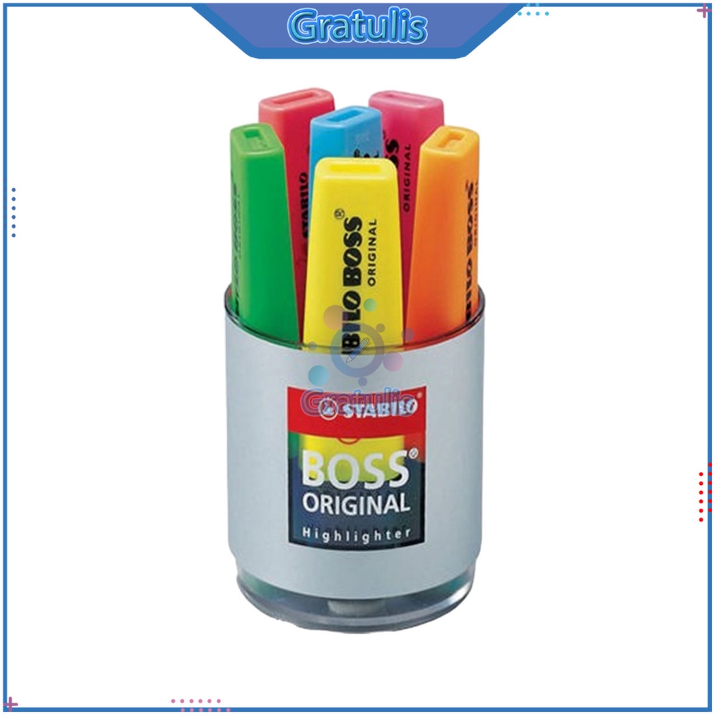 Jual STABILO BOSS HIGHLIGHTER PENANDA WARNA [ORIGINAL] / SPIDOL MARKER ...