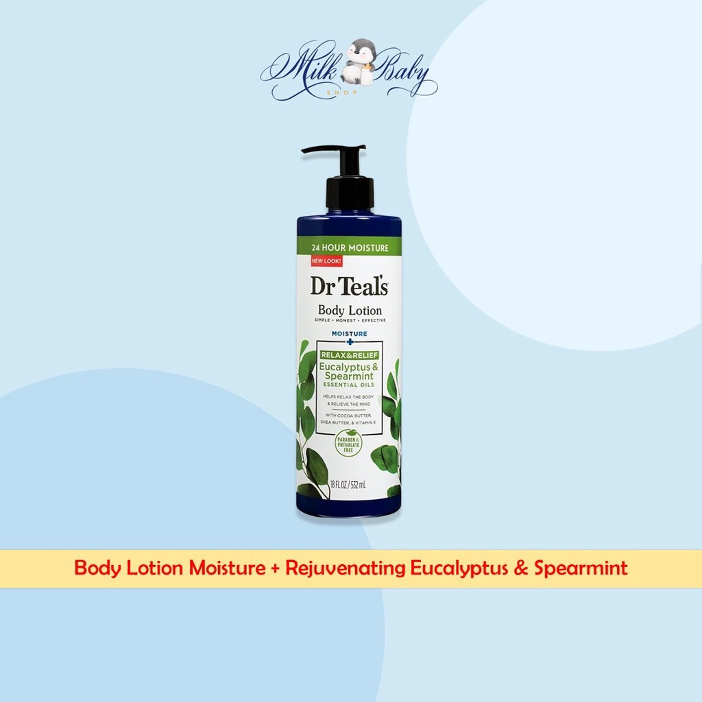Jual DR TEAL’S Body Lotion Moisture + Rejuvenating Eucalyptus