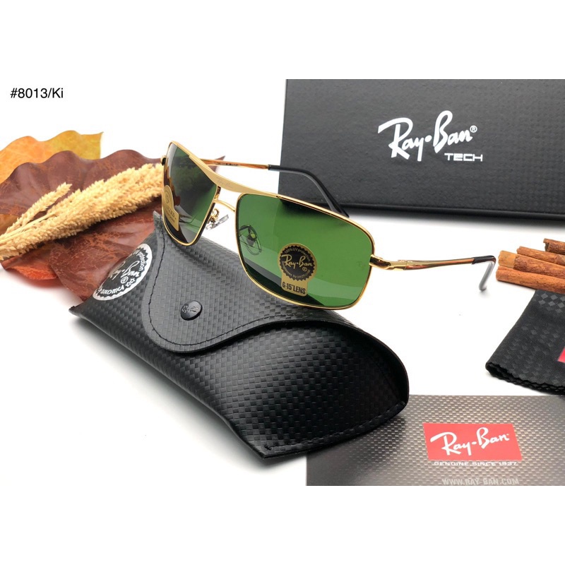 KACAMATA TERBARU RAY BAN 8013 FASHION ELEGAN MEWAH LENSA POLARIZED KACA ASLI FRAME TITANIUM ANTI SILAU OUTDOOR INDOOR