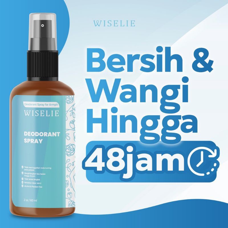 Jual Wiselie Tawas Natural Deodorant Spray Herbal Deodorant Badan