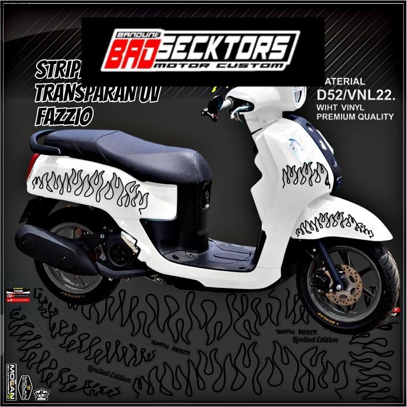 Jual Decal Sticker Striping Variasi Transparan Uv Fazzio Api Fazzio ...