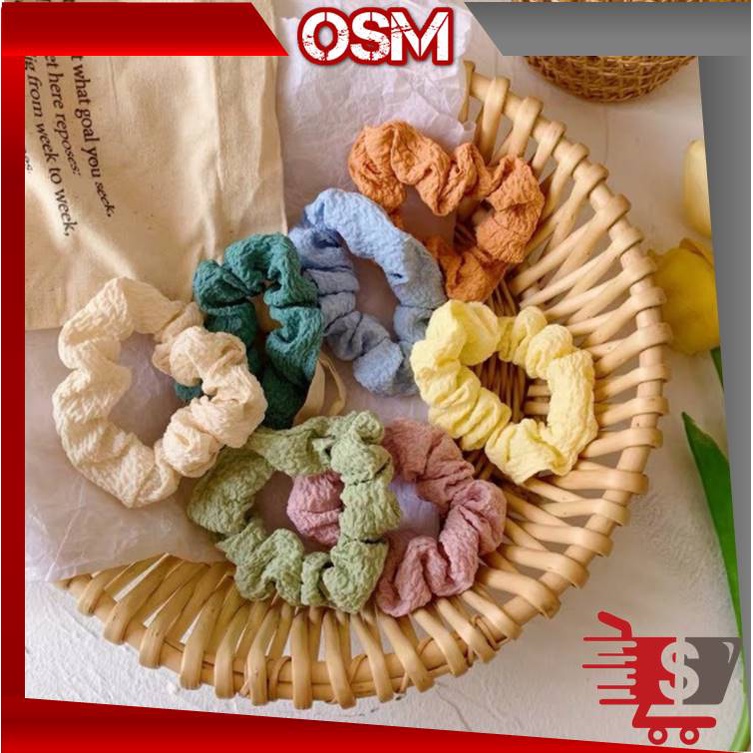 Jual F5165 Ikat Rambut Korea Polos Warna Warni / Karet Ikat Rambut