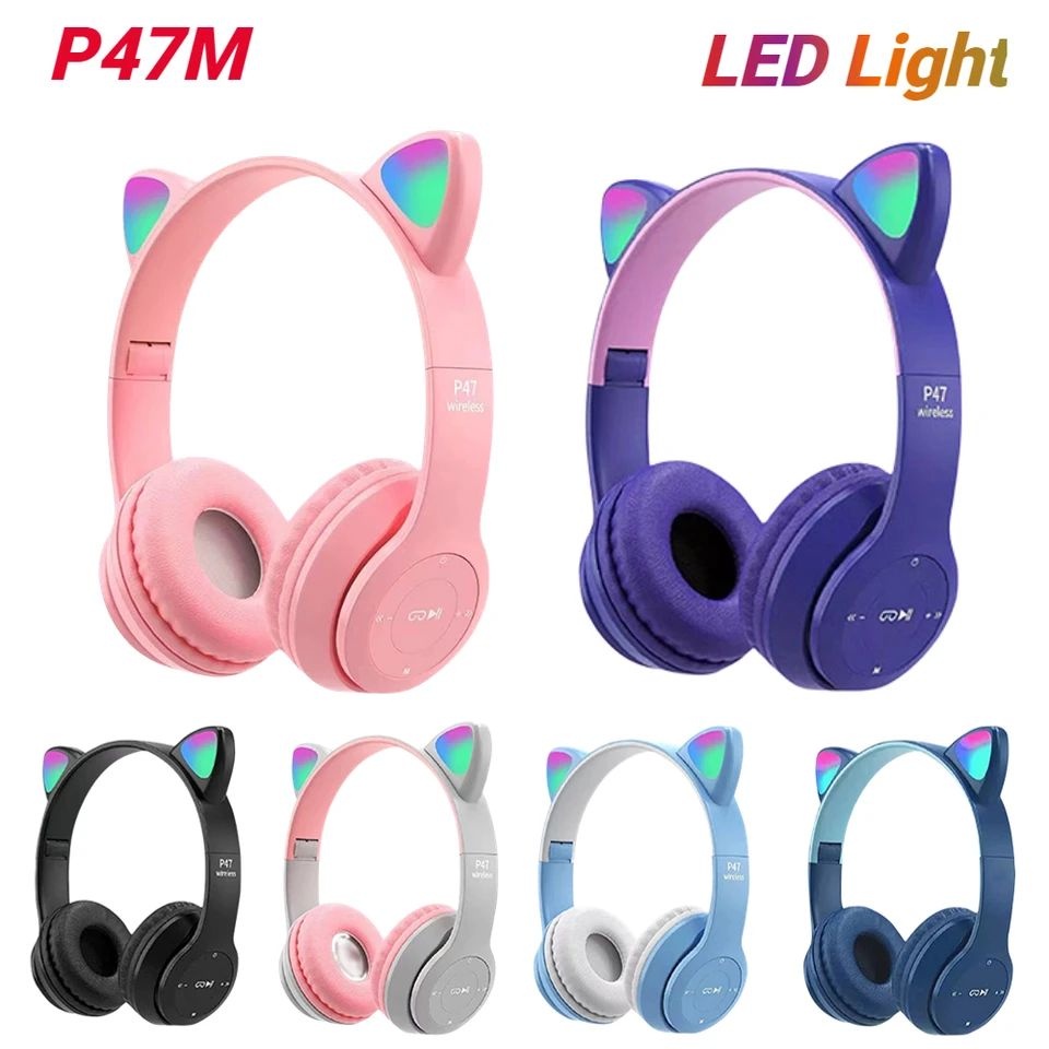 Jual BOP P47M / P47 HEADPHONE HEADSET OVERHEAD BLUETOOTH GAMING CAT ...