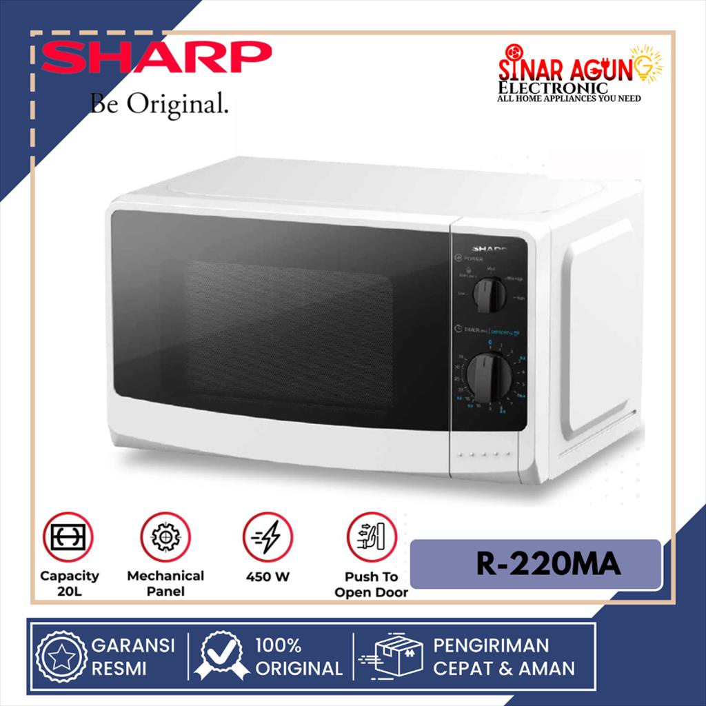 Jual SHARP OVEN MICROWAVE R-220MA / R220MA / R 220MA ( 450 WATT 20 L ...