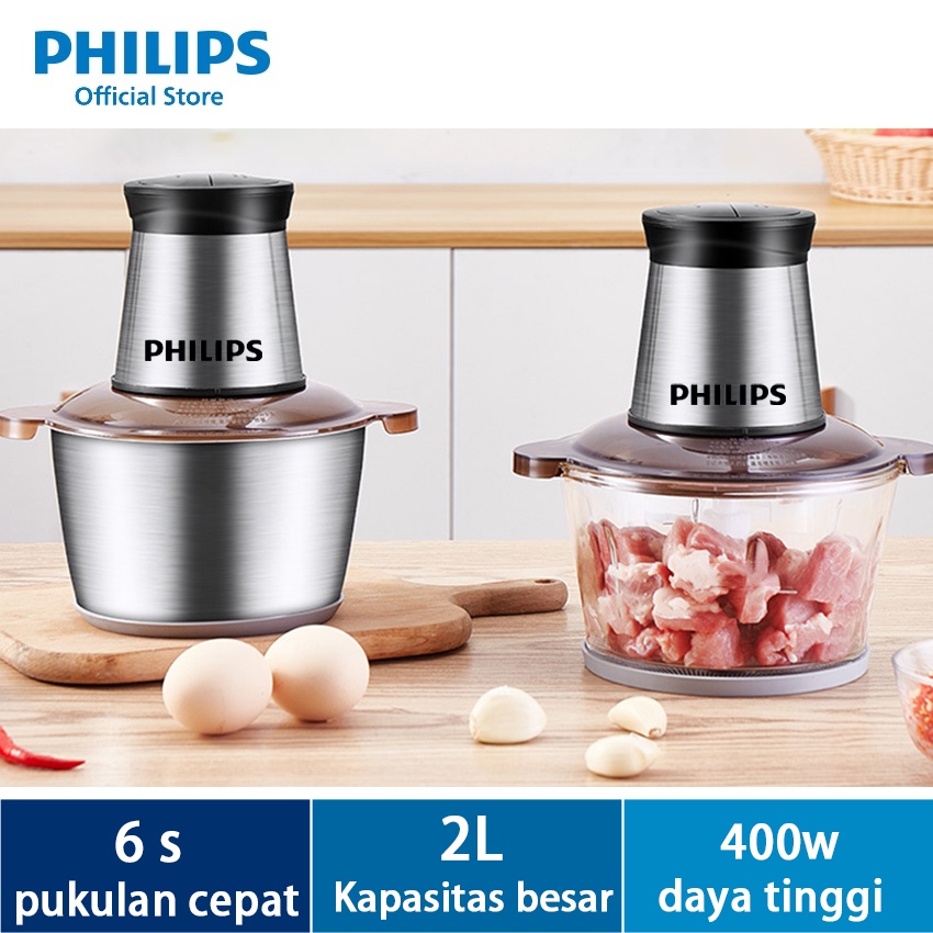 Jual Philips blender Chopper Blender daging 2L Mesin Penggiling