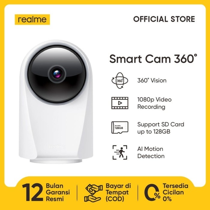 Jual Realme Smart Cam 360° Vision 1080p Video Record AI Motion ...