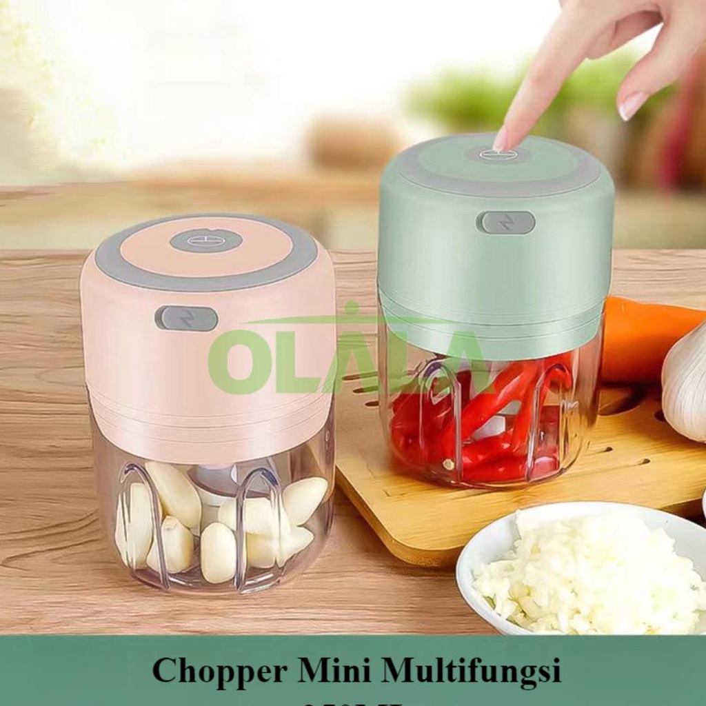 Jual [COD] Mini Chopper Portable Elektrik USB Rechargeable / Penumbuk ...