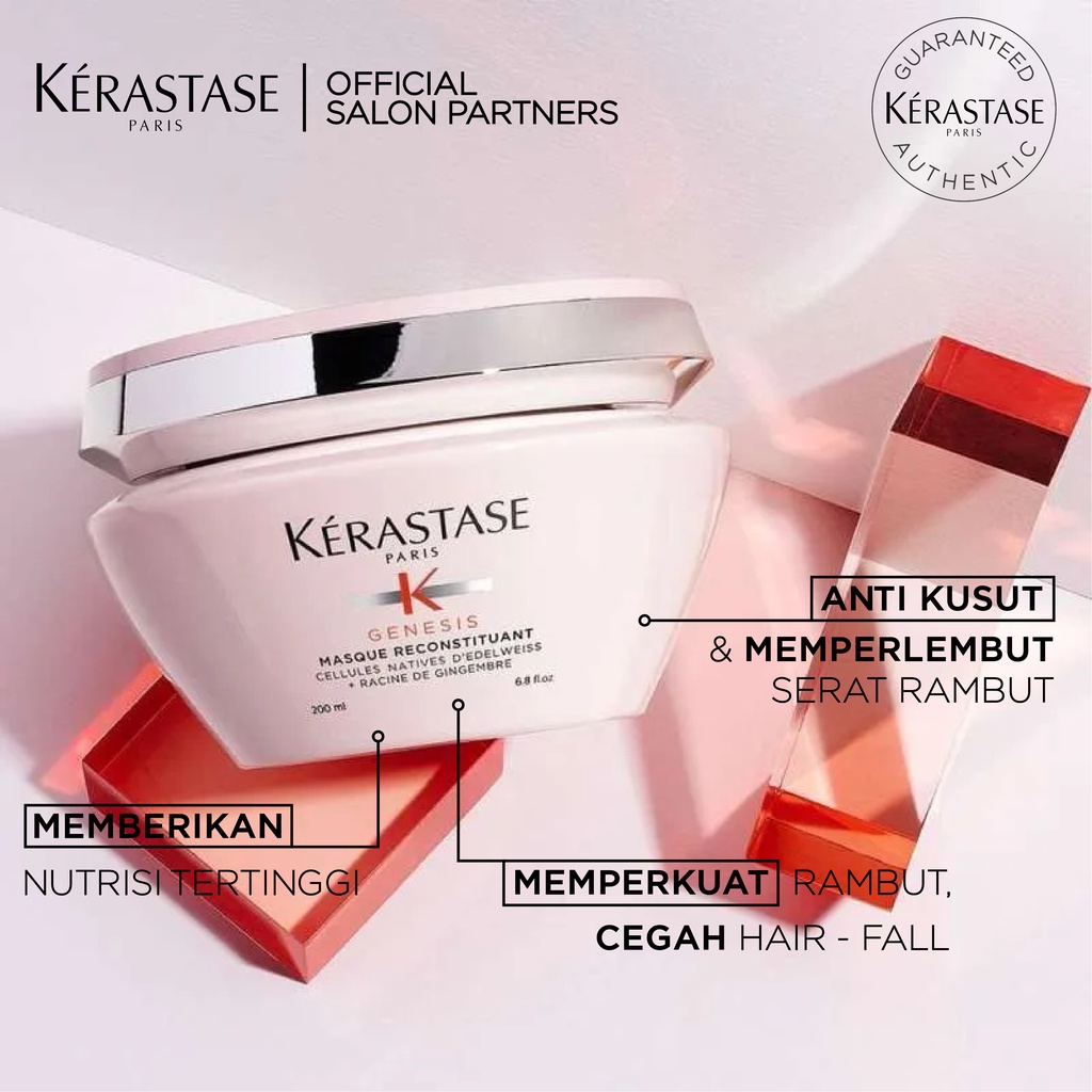 Jual Kerastase Masque Reconstituant 200ml Masker Anti Rontok & Patah ...