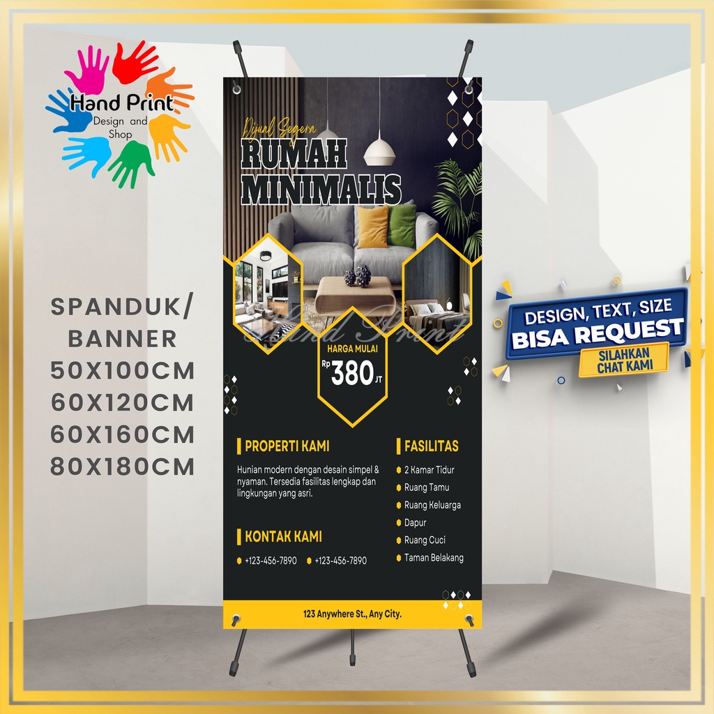 Jual SPANDUK BANNER MMT Promosi Jual Rumah Sewa Rumah Kontrakan Kosan Jual Tanah B Shopee