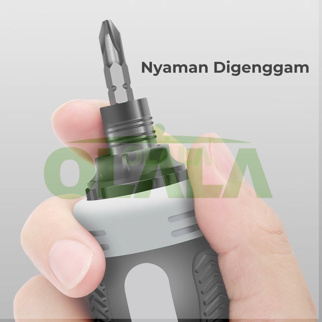 Jual 【COD】Obeng Cebol Mini 13 in 1 Bolak-Balik Rachet Multifungsi ...
