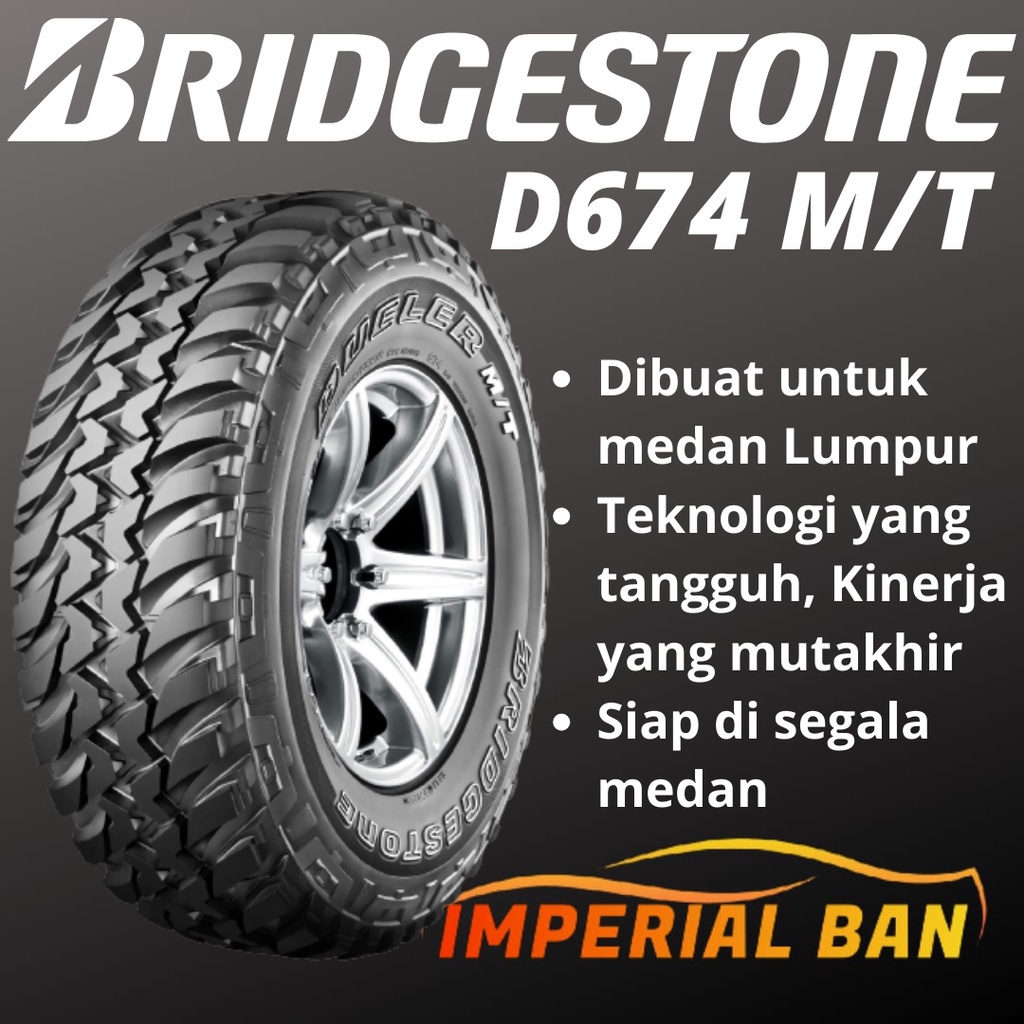 Jual 215/75 R15 - Bridgestone MT Dueler D674 Ukuran Ban Mobil Hilux ...