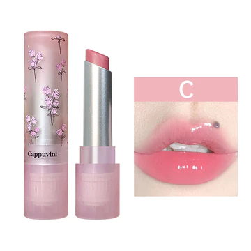 Free Gift CAPPUVINI Blooming Watery Glow Lipstick Lip Glossy Korean Lipstik Water Glass Mirror