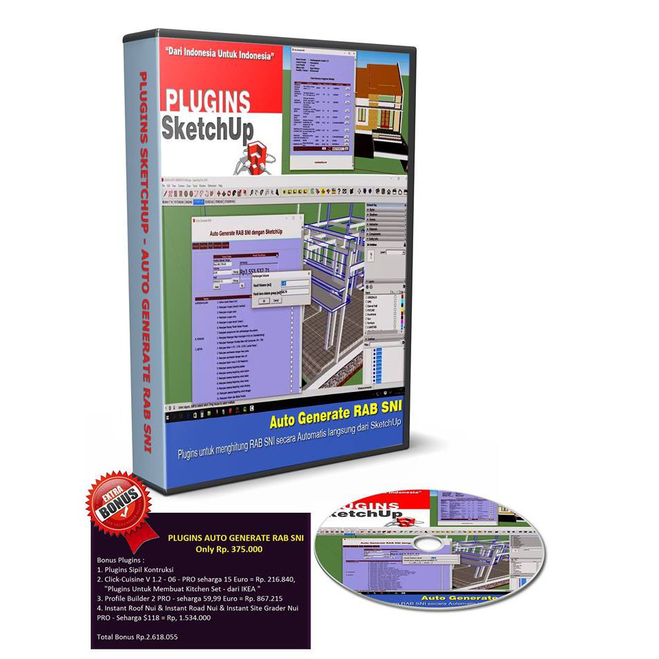 Jual Plugin Auto Generate RAB SNI untuk SketchUp | Shopee Indonesia