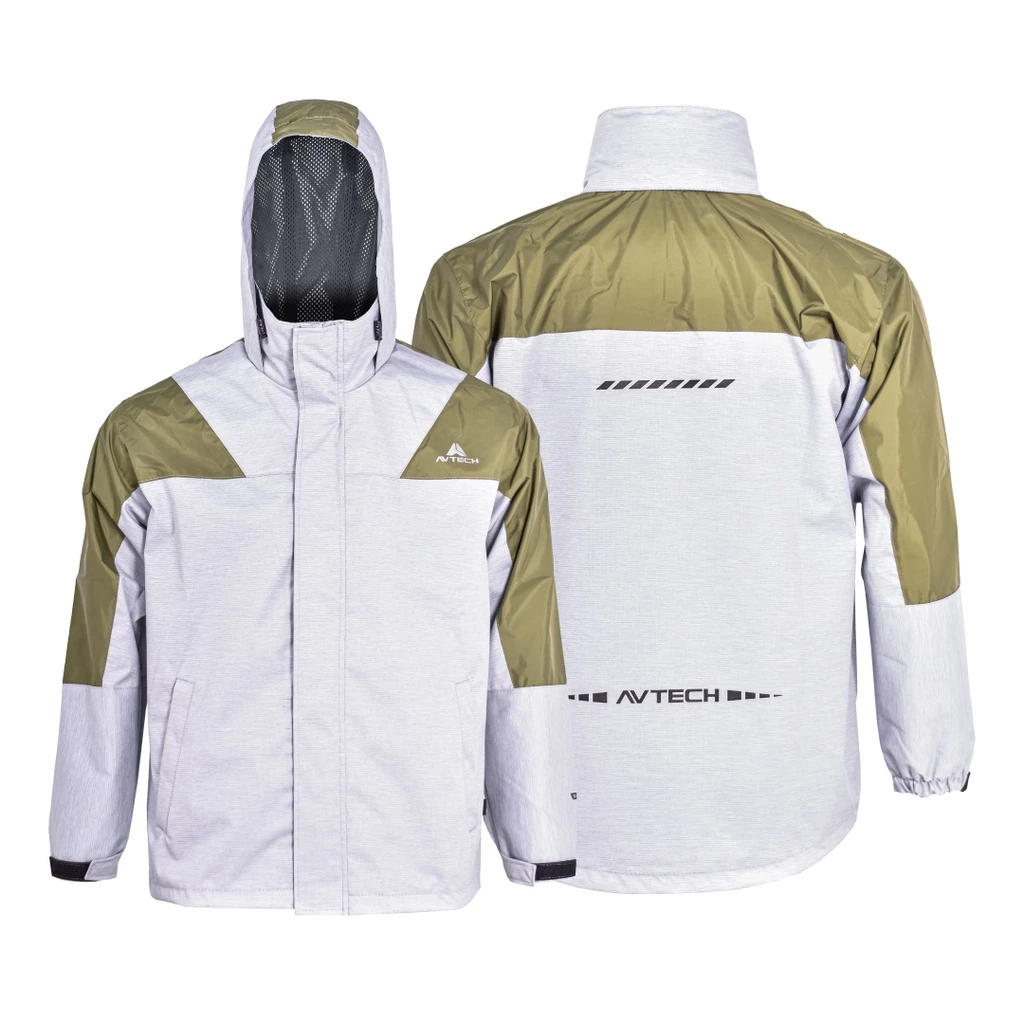 AVTECH - Jaket Pria Wanita Windbreaker Water Repellent Gorpcore Outdoor Hiking Camping - BASELLA