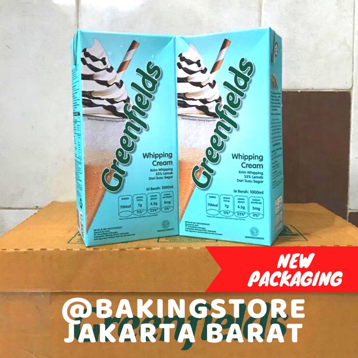 Jual New Whipping cream Greenfields 1 liter Shopee Indonesia