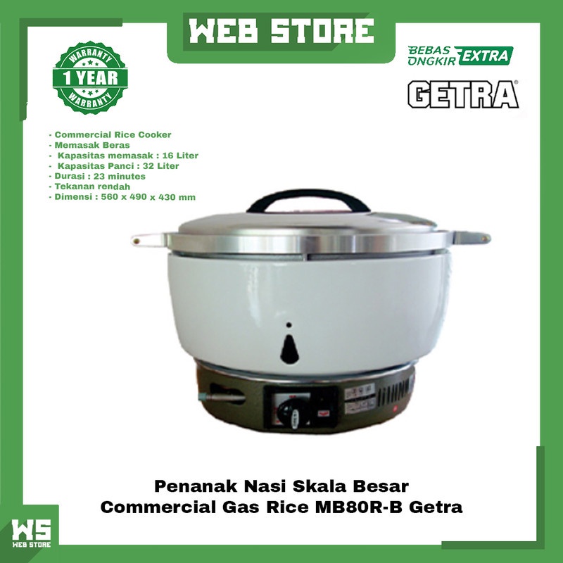 Jual Rice Cooker Gas Penanak Pemasak Nasi Jumbo Skala Besar MB80RB