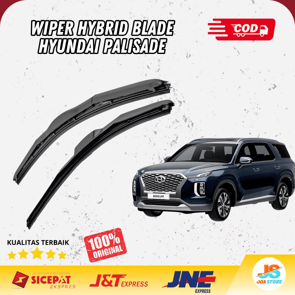 Jual Wiper Hybrid Blade Hyundai Palisade ( 2 PCS ) Kiri dan Kanan Frameless Tanpa Rangka Besi