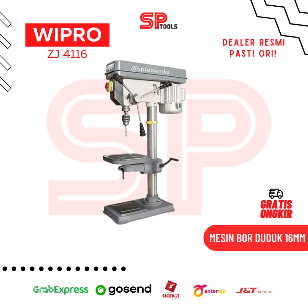 Jual Mesin Bor Duduk 16mm 16 Mm Bench Drill Wipro Zj4116 Zj 4116