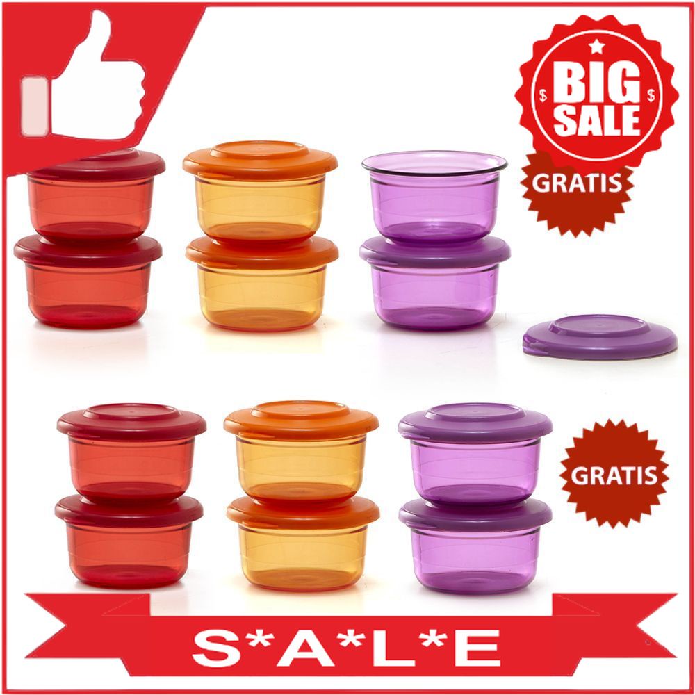 Jual Tupperware Crystal Candy 150ml 3pcs Tupperware Original | Shopee ...