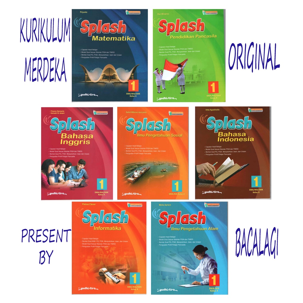 Jual Buku Splash Kelas 1 X 10 SMA Yudhistira Kurikulum Merdeka ...