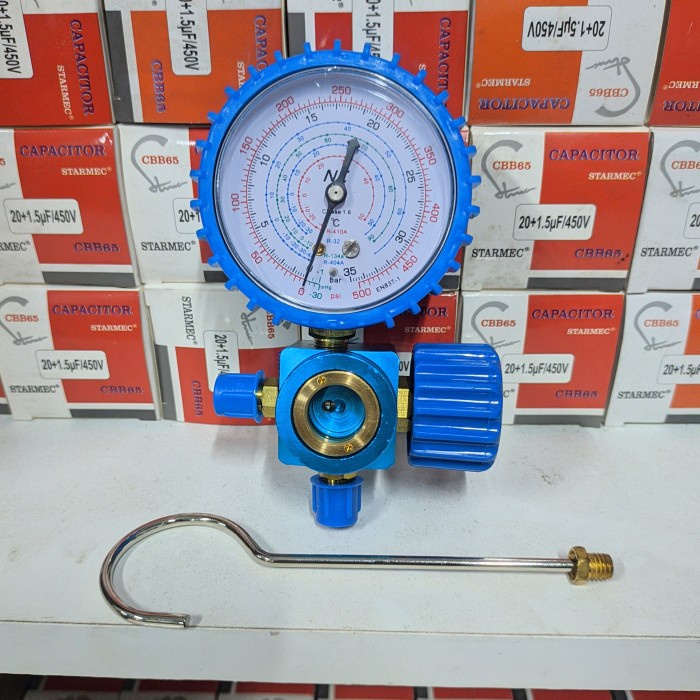 Jual Manifold AC Single High NC R32 R410 R22 R134A 500psi | Shopee ...