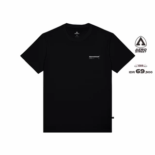 Aerostreet T Shirt Devan Hitam T-Shirt Tshirt AAAAA