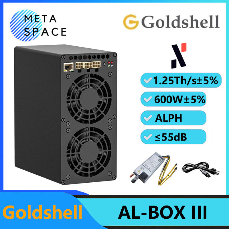 Jual New Goldshell AL BOX III 1.25Th/s 600W AL BOX 3 with PSU ALPH ...