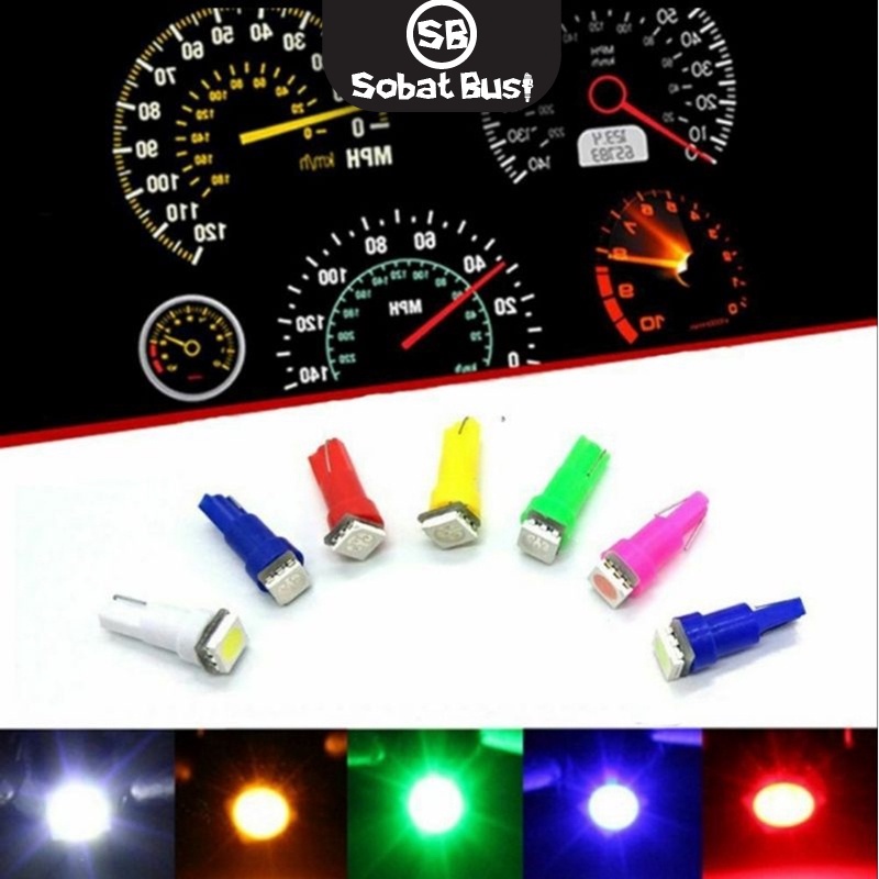 Jual Lampu LED T5 Cob SPEEDOMETER Speedo Spedometer 12 volt DC Variasi ...