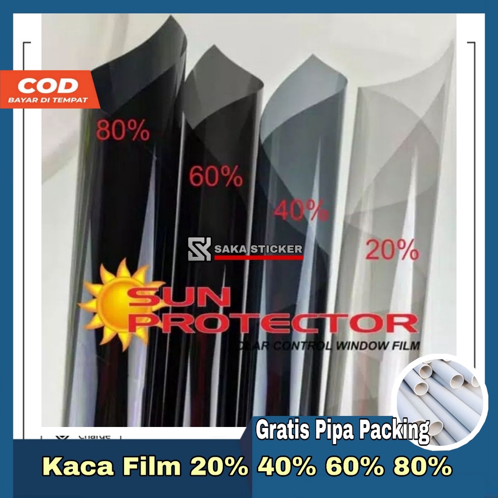 Jual Sticker Stiker Kaca Film Riben Hitam Jendela Cermin Wallpaper ...