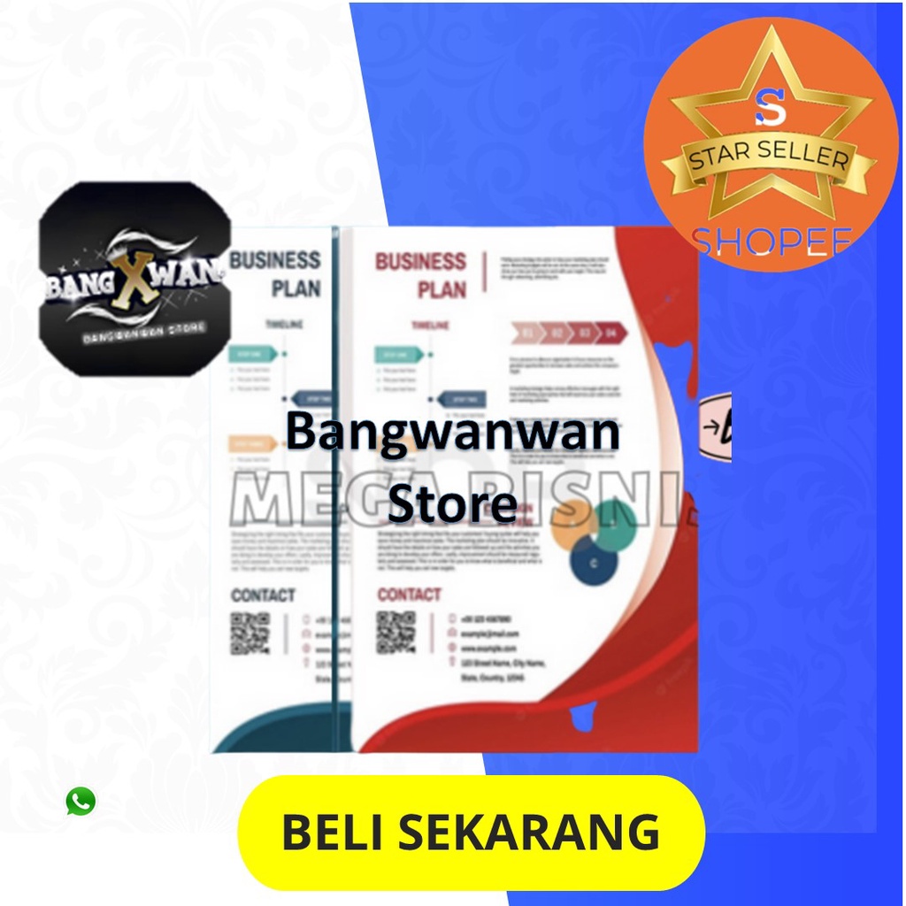 Jual Template 50 Template Business Plan Rencana Bisnis Plan Printable