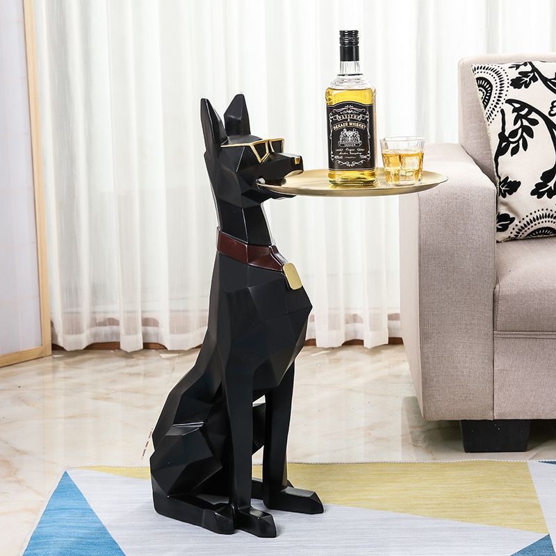 Jual Luxury Dog Side Table Nordic Patung With Tray | Shopee Indonesia