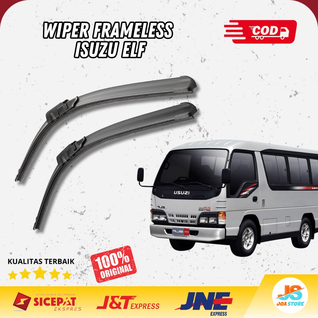 Jual Wiper Mobil Isuzu Elf Frameless Sapuan Kaca Mobil Model Frameless