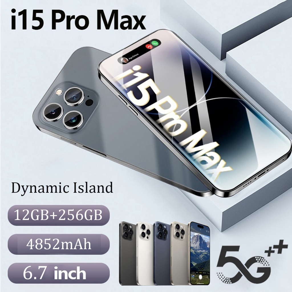 Jual Phone i15 Pro Max Handphone Asli 6.7 Inci 12GB RAM+256GB ROM HD ...