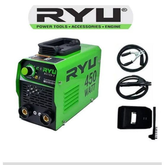 Jual Mesin Las Listrik Ryu 120 2 Rii 450 Watt Set Travo Las Listrik Inverter Welding Machine 7703