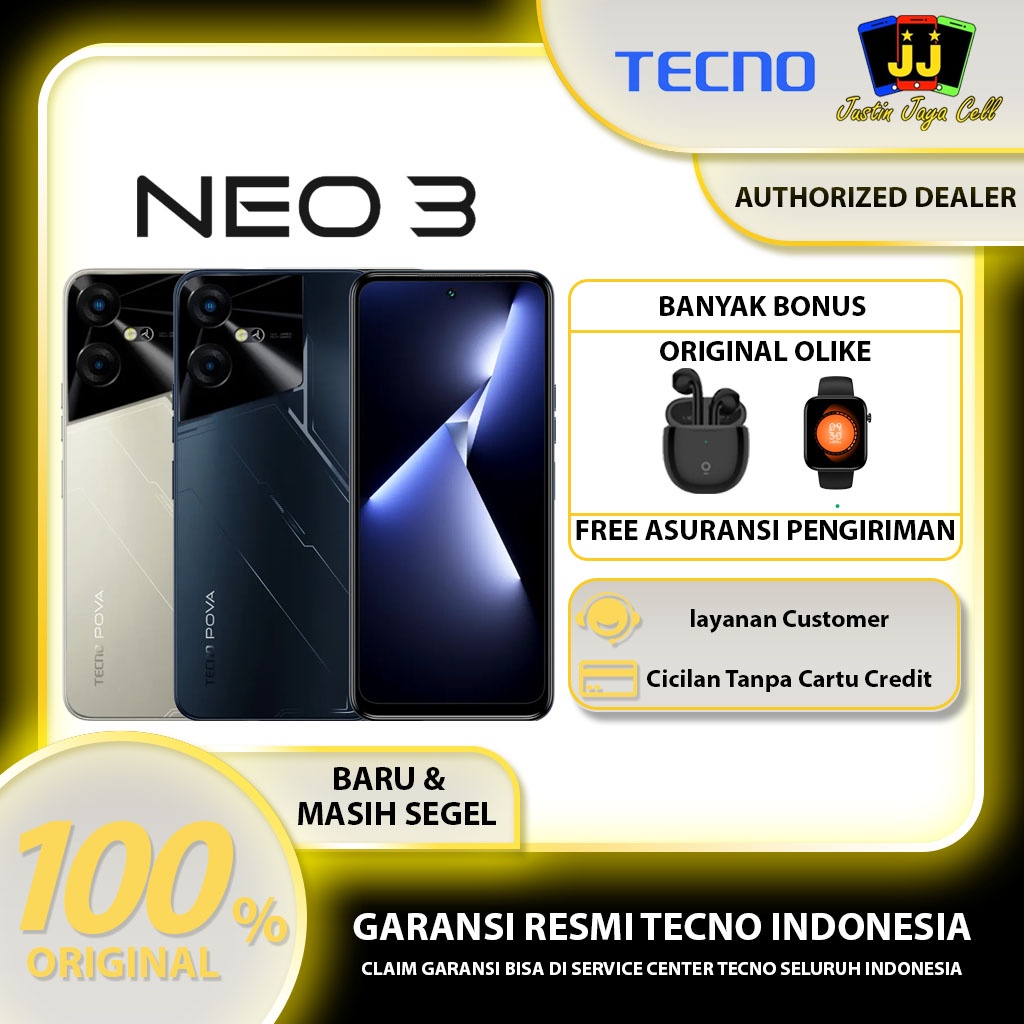 Jual TECNO POVA NEO 3 8/128 7000 MAH GARANSI RESMI TECHNO 1 TAHUN ...