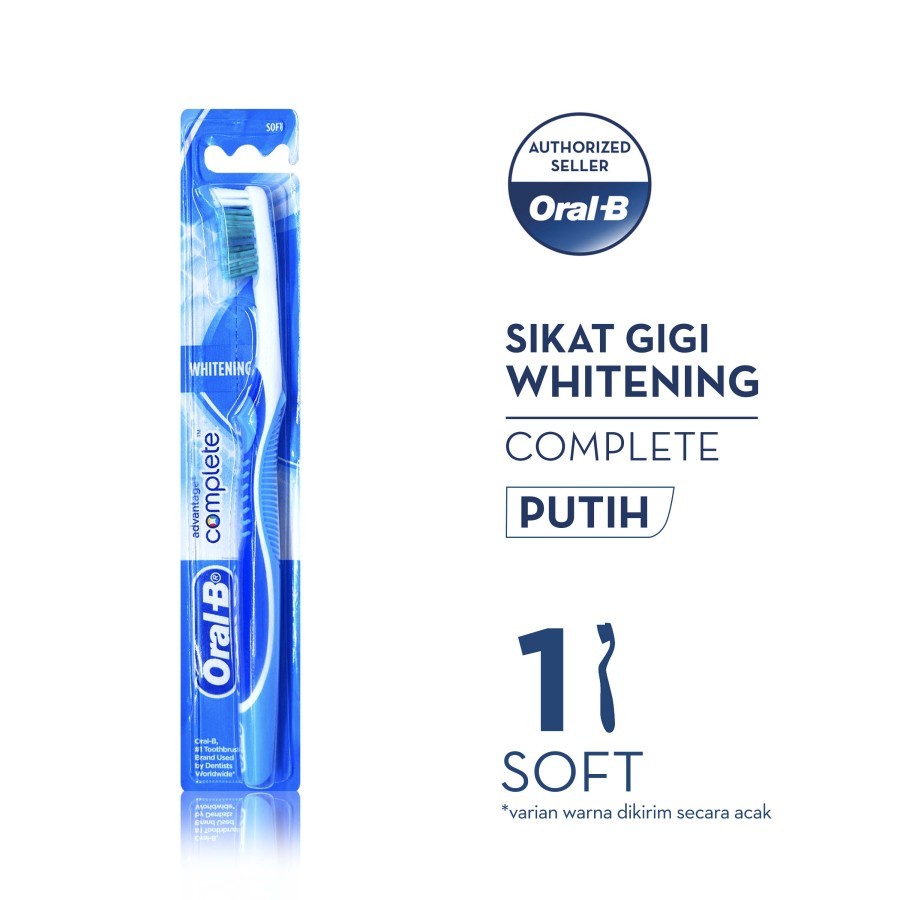 Jual Oral-B Sikat Gigi Complete Whitening 1s | Shopee Indonesia