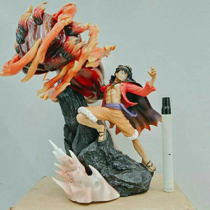Jual Mainan static figureOne piece monkey d luffy red rocTinggi sekitar ...