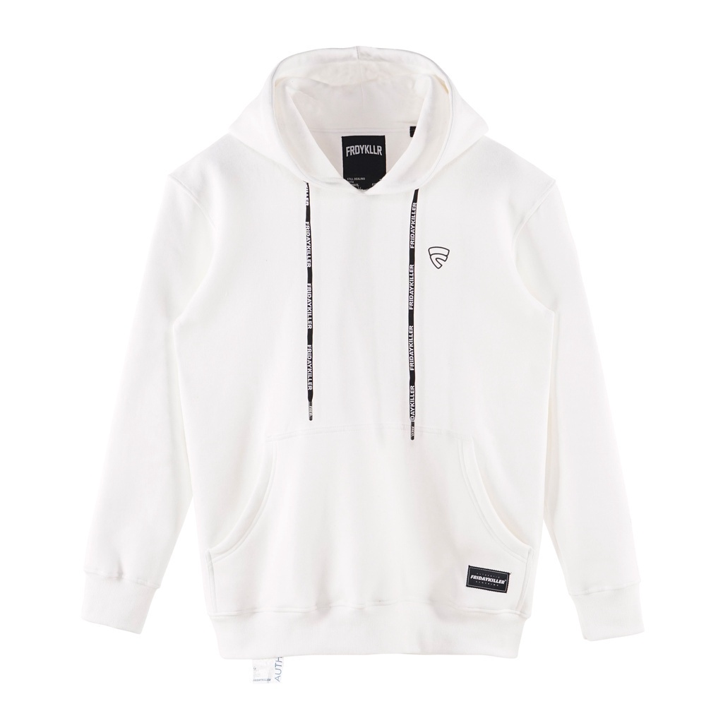 Jual JAKET SWEATSHIRT PULLOVER HOODIE CASUAL PRIA POLOS PUTIH