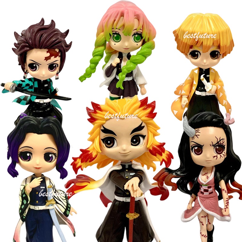 Jual Action Figure Demon Slayer Qposket Nezuko Kanroji Mitsuri Zenitsu
