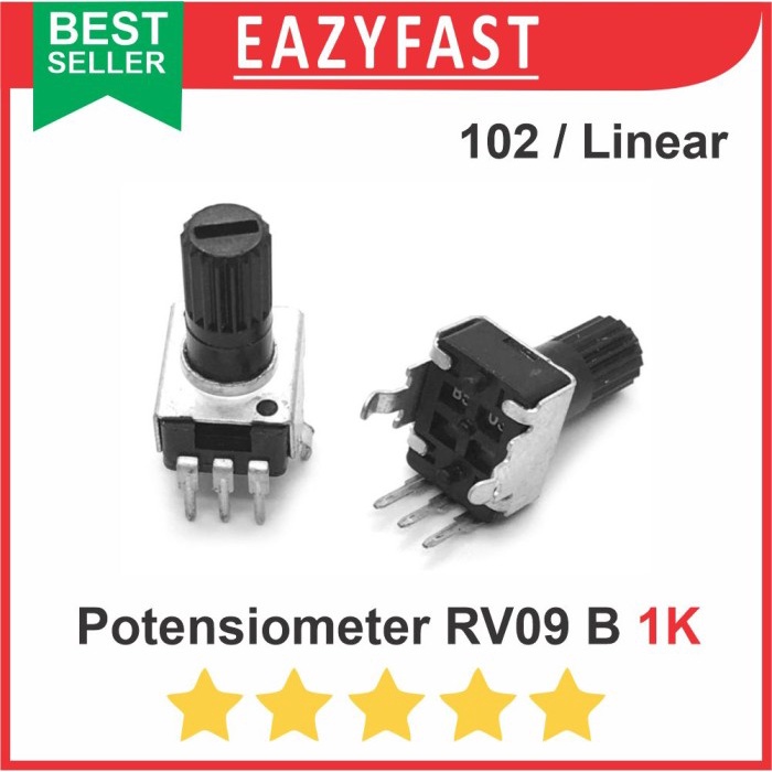Jual Potensiometer RV09 B 1K 1 K B1K Pot Potensio Potentio Meter