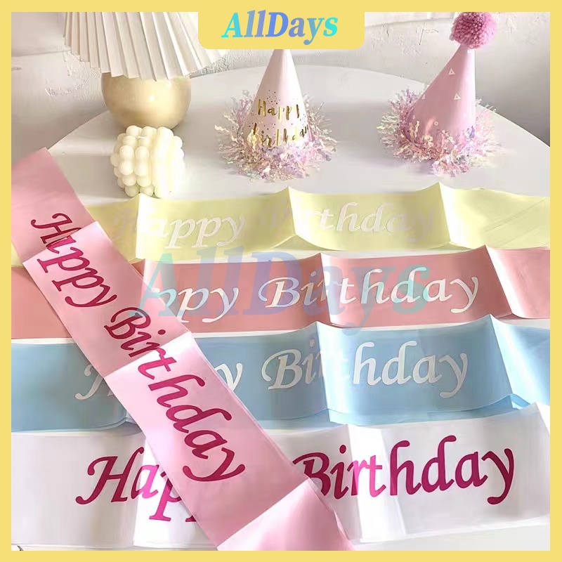 Jual Selempang sash tulisan Happy Birthday Birthday Queen Princess