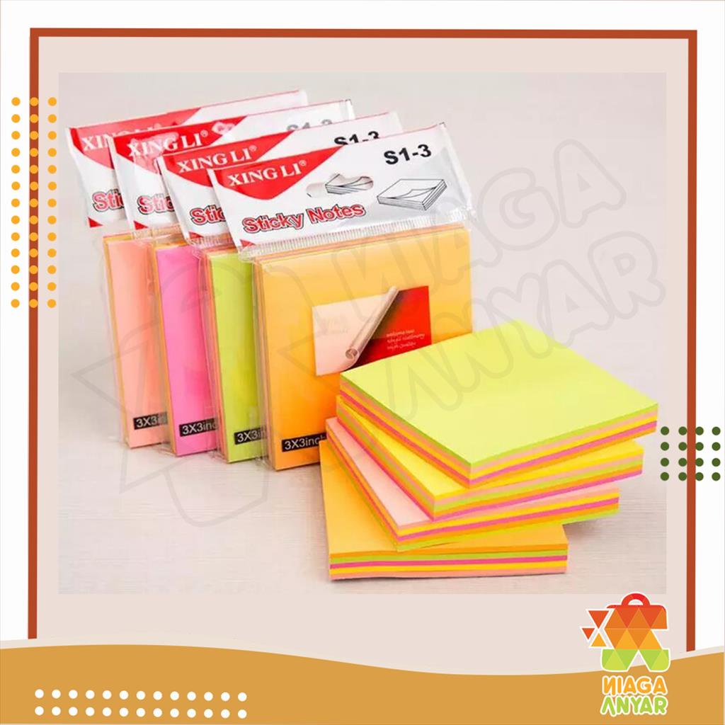 Jual Na Sticky Notes Polos Warna Pastel Lembar Stiker Memo Stick Note Kertas Tempel